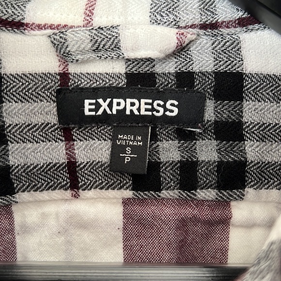 Express plaid button down shirt. EUC - Picture 4 of 8